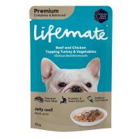 ราคา ไลฟ์เมต วัวไก่หน้าไก่งวงผักเยลลี่ 70 ก. LIFEMATE (52694262)