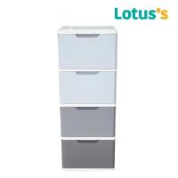 ราคา โลตัส ตู้ลิ้นชักทรงสูงสีเทาไล่เฉดสี 4 ชั้น LOTUSS (75590026)