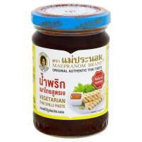 ราคา แม่ประนอม น้ำพริกเผาไทยสูตรเจ 228กรัม (Maepranom Brand Vegetarian Thai Chili Paste 228g)
