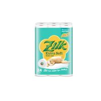 ซิลค์ เอ็กซ์ตร้า ซอฟท์ กระดาษม้วน หนา 3 ชั้น 24 ม้วน (Zilk Extra Soft 3 Ply Tissue 24 rolls)