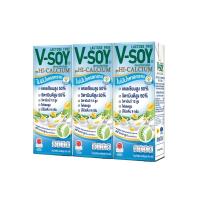 ราคา วีซอยแคลเซียมสูง50%รสจืดเดี่ยว230มล แพ็ค 3 V-SOY (167274501)
