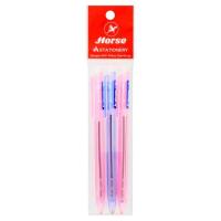 ราคา ตราม้า ปากกาลูกลื่นH407คลิก0.5น้ำเงิน X3 HORSE (18014992)