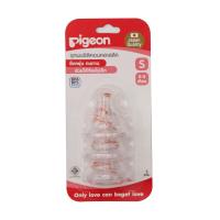 พีเจ้น จุกนมซิลิคอน (คลาสสิค) ขนาดเล็ก 3 ชิ้น (Pigeon Classic Size S Silicone Nipple 3 pcs)