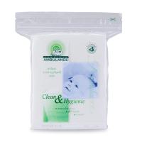 ราคา รถพยาบาล สำลีแผ่น ผลิตจากฝ้ายบริสุทธิ์ 100% 50กรัม (Ambulance 100% Purified Cotton Pads 50g)