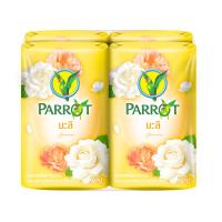 พฤกษา นกแก้ว สบู่กลิ่นมะลิ 75กรัม x 4 ก้อน (Parrot Botanicals Jasmine Fragrance Bar Soap 75g x 4pcs)