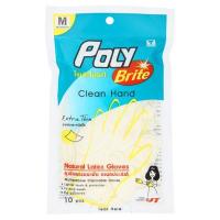 ราคา โพลี ไบร์ท ถุงมือยางอนามัย ไซร์ M POLY BRITE (74180428)