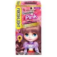 ชวาร์สคอฟ เฟรชไลท์ ครีมเปลี่ยนสีผม สีน้ำตาลประกายชมพู 1 ชุด (Schwarzkopf Fresh Light Champagne Pink Light Hair Color Cream 1 Set)