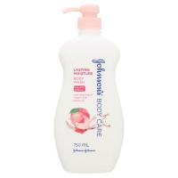 จอห์นสัน บอดี้ แคร์ ครีมอาบน้ำ สูตรลาสติ้ง มอยส์เจอร์ 750มล. (Johnson's Body Care Lasting Moisture Body Wash Shower 750ml)
