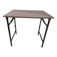 ราคา โต๊ะพับเอนกประสงค์ลายไม้เข้ม 80X60X75ซม. (74918664)