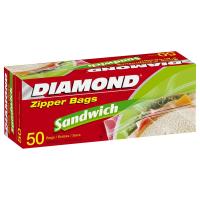 ราคา ไดมอนด์ถุงซิปถนอมอาหารแซนวิส 50 ถุง DIAMOND (51182299)