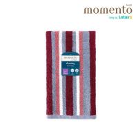 ราคา MT ผ้าขนหนูทอลายริ้วชมพูเข้ม 27X54 MOMENTO (51394872)