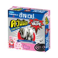 ราคา ช้างเวปยากันยุงกลิ่นซากุระ 10ขด 140ก. CHANG VAPE (51311862)