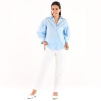 ราคา ME STYLE เชิ้ตแต่งดีเทล ฟ้า L ME STYLE (52699320)