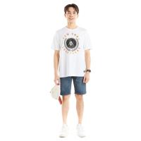 ราคา เสื้อยืดพิมพ์ปักสีขาว L ME STYLE (52634651)