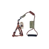 ราคา ทัชด็อก ชุดสายจูงไนลอนกลม+รัดอก กาแฟ S TOUCHDOG (52484361)