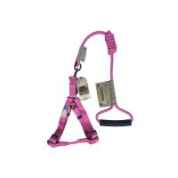 ราคา ทัชด็อก ชุดสายจูงไนลอนกลม+รัดอกฟ้าชมพู M TOUCHDOG (52484580)