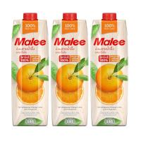 ราคา มาลี น้ำส้มสายน้ำผึ้งผสมเนื้อส้ม 100% 1000 มล. X3 MALEE (24434299)