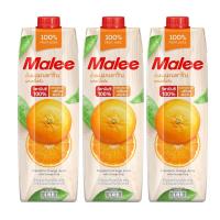 ราคา มาลี น้ำส้มแมนดารินผสมเนื้อส้ม 100% 1000 มล. X3 MALEE (23376783)
