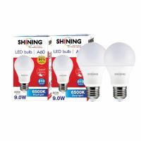 ราคา SHINING หลอดไฟ LED BULB 9W แสงขาว X2 SHINING (75574266)