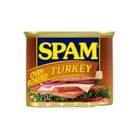 ราคา สแปม เนื้อไก่งวงบดอัดก้อนปรุงรส 340กรัม SPAM (75572061)