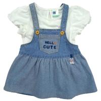 ราคา ME STYLE เอี๊ยมยีนส์พร้อมเสื้อ JOY สีเข้ม 12-18 เดือน ME STYLE (75565643)