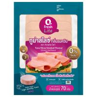 ราคา คิวเฟรช ทูน่าสไลซ์กลิ่นรมควัน 70 กรัม Q FRESH (75586213)