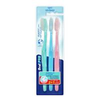 ราคา ออรัลโปร แปรงสีฟันคลาสสิกคลีน X2 ฟรี 1 ORALPRO (75592710)