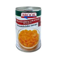 ราคา บรูค ส้มแมนดารินในน้ำเชื่อม 425 กรัม BROOK (75593585)