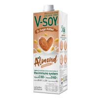 ราคา วีซอย นมถั่วเหลือง สูตรอัลมอนด์ 1000 มล. V SOY (75590274)