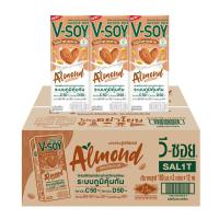 ราคา วีซอย นมถั่วเหลืองสูตรอัลมอนด์ 180 มล. แพ็ค 36 V-SOY (171301555)