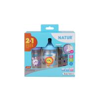 ราคา เนเจอร์ขวดสมาร์ทจุกนิ่มหลายรูPP5OZ X2 ฟรี 1 NATUR (75538415)