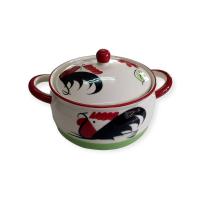 ราคา โมเมนโต โถข้าวมีหูพร้อมฝาปิดไก่แดง 8.7 นิ้ว MOMENTO (75581184)