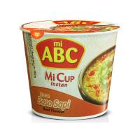 ราคา หมี่เอบีซีบะหมี่ถ้วยรสเนื้อตุ่นน้ำใส 60 กรัม MI ABC (75593827)
