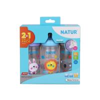 ราคา เนเจอร์ขวดสมาร์ทจุกนิ่มหลายรู PP9OZ X2 ฟรี 1 NATUR (75538416)
