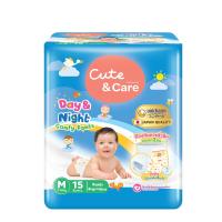 ราคา คิ้วท์แอนด์แคร์ คัมฟี่ แพ้นท์ ไซส์ M 15ชิ้น CUTE AND CARE (75595651)