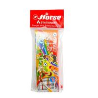 ราคา ตราม้า สีน้ำกล่องแดง+พู่กัน 12 สี HORSE (75569322)