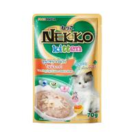 ราคา เน็กโกะ ลูกแมว ทูน่าและไก่ในน้ำเกรวี่ 70 กรัม NEKKO (51525649)