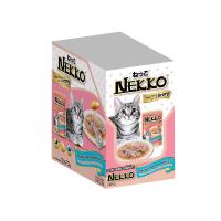 ราคา เน็กโกะทูน่ากุ้ง+หอยเชลล์ในเกรวี่ 70 กรัม X12 NEKKO (51788118)