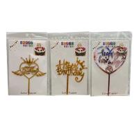 ราคา ไม้ปักตกแต่งหน้าเค้กวันเกิด (คละแบบ) (75590712)