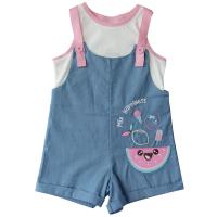 ราคา ME STYLEเอี๊ยมพร้อมเสื้อFRUITY สียีนส์กลาง ไซส์ 3-6 ME STYLE (75565600)