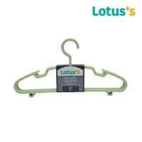 ราคา โลตัสไม้แขวนเสื้อ พลาสติกใส สีเขียวพาสเทล X6 LOTUSS (75586231)