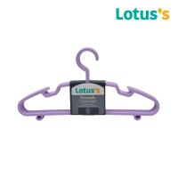 ราคา โลตัสไม้แขวนเสื้อ พลาสติกใส สีม่วงพาสเทล X6 LOTUSS (75586229)