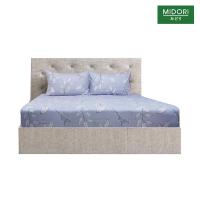 ราคา มิโดริ ผ้าปูไมโครกันน้ำใบไม้เทา3 ชิ้น 6 ฟุต MIDORI (75592246)