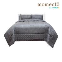 ราคา MOMENTO ผ้าปูเสมือนคอตตอนกีโอน้ำตาล 6 ฟุต + ผ้านวม MOMENTO (75587321)