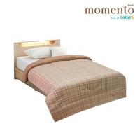 ราคา โมเมนโต ผ้านวมบางตารางน้ำตาล 60X80 นิ้ว MOMENTO (75604464)