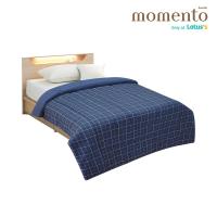 ราคา โมเมนโต ผ้านวมบางตารางน้ำเงิน 60X80 นิ้ว MOMENTO (75604467)