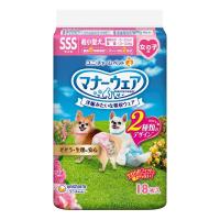 ราคา แมนเนอร์แวร์ ผ้าอ้อมสุนัขเพศเมีย ขนาด SSS 18 ชิ้น MANNER WEAR (75576653)