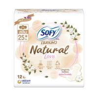 ราคา โซฟี ถนอมผิว เนเชอรัล เลิฟ สลิม 25ซม. 12 ชิ้น SOFY (75601105)