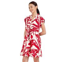 ราคา ME STYLE ชุดเดรสพิมพ์ลายสีแดง ไซส์ L ME STYLE (75599836)