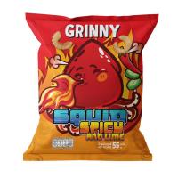 ราคา กรินนี่ ข้าวเกรียบหมึก รสน้ำจิ้มซีฟู้ด 55 กรัม GRINNY (75622218)